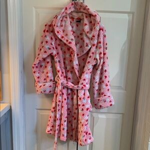 Cozy Pink Floral Robe
